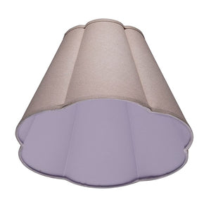 Scalloped 100% Natural Linen Shade, Large