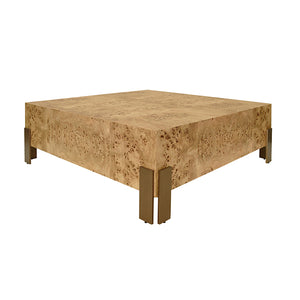 Enid Coffee Table in Burl Wood