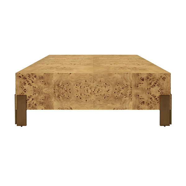 Enid Coffee Table in Burl Wood