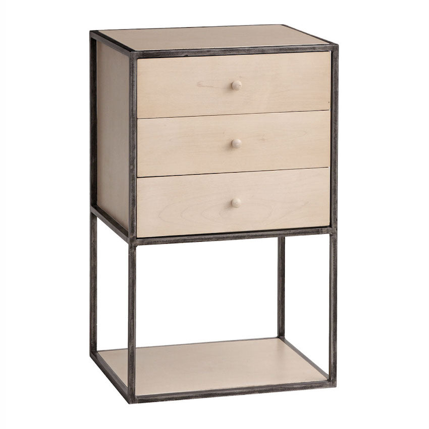 Emerson Three Drawer Side Table
