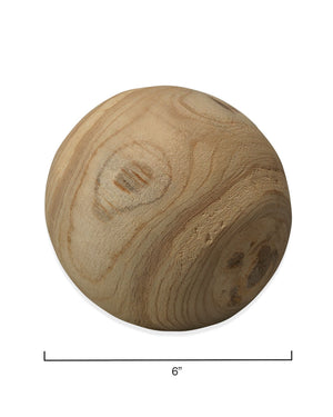 Malibu Wood Balls in Natural Wood (set of 3)