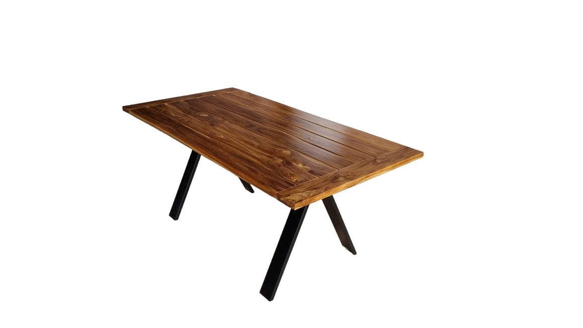 Cyprus 65" Patio Dining Table in Natural Teak