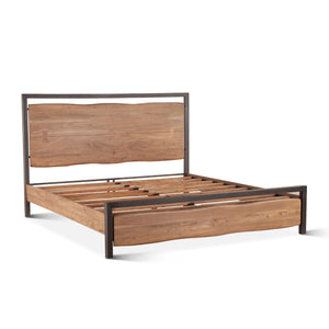 Glenwood King Bed in Smoked Acacia