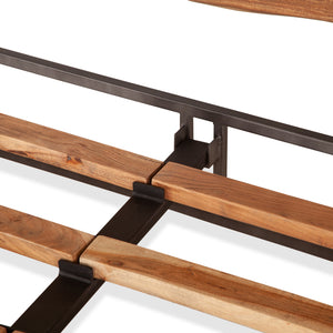 Glenwood King Bed in Smoked Acacia
