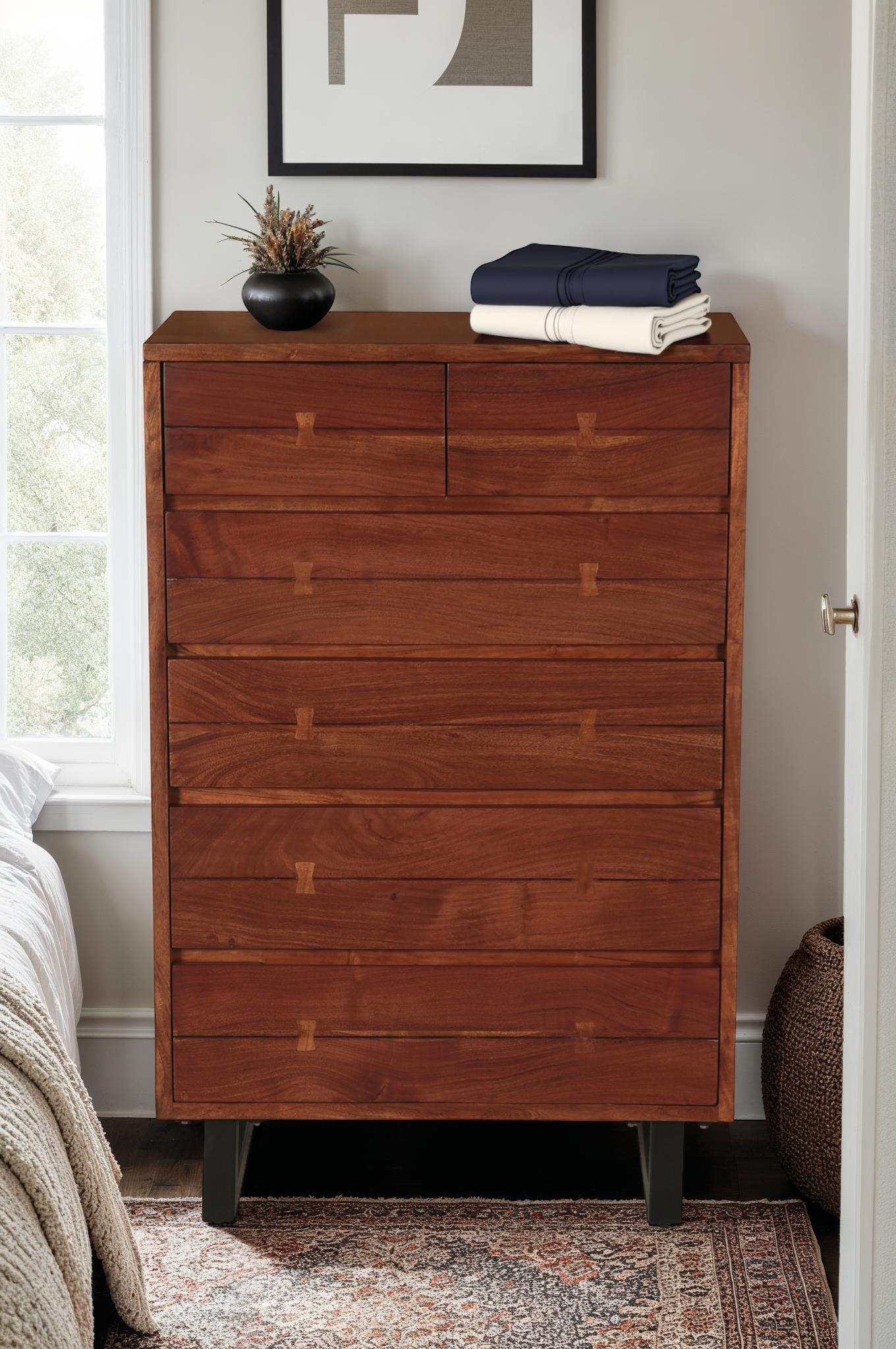 Glenwood 34" Tall Chest in Walnut