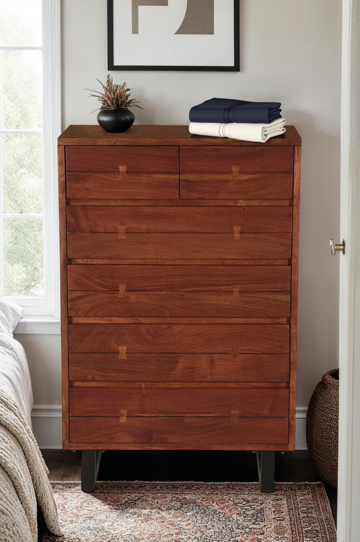 Glenwood 34" Tall Chest in Walnut