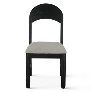 Bakio 18" Upholstered Dining Chair in Black