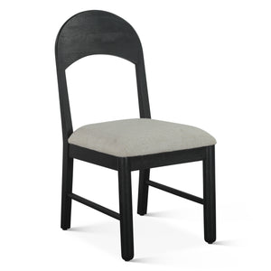 Bakio 18" Upholstered Dining Chair in Black