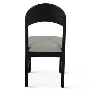 Bakio 18" Upholstered Dining Chair in Black
