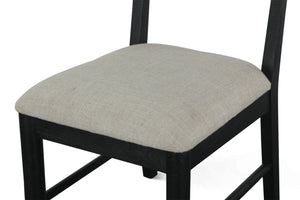 Bakio 18" Upholstered Dining Chair in Black