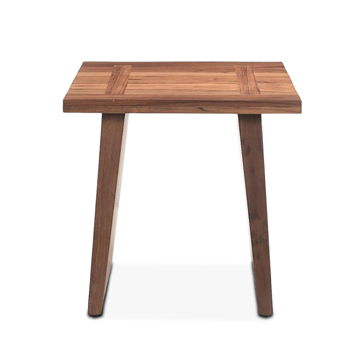 Madrid Modern Natural Teak Wood Side Table