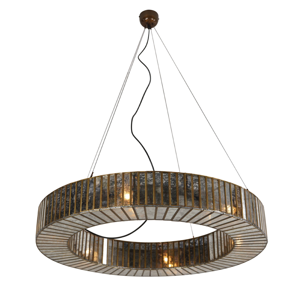 Bali Large Round Glass Pendant