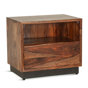 Elliston 26" Nightstand in Sheesham with Natural Finish
