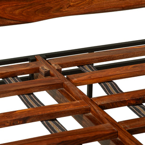 Elliston King Bed in Sheesham with Natural Finish