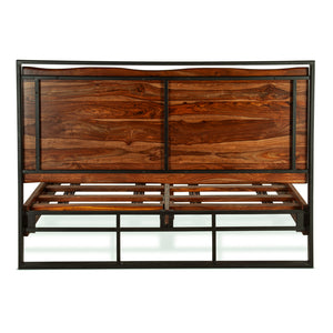 Elliston Queen Bed in Sheesham with Natural Finish