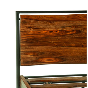 Elliston Queen Bed in Sheesham with Natural Finish