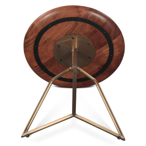 Provence 19" Side Table in Dark Sienna