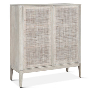 Calabasas Two Door Cabinet in Natural White Cane