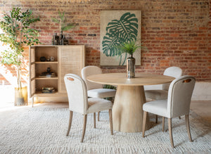 Calabasas 54" Dining Table in Natural White