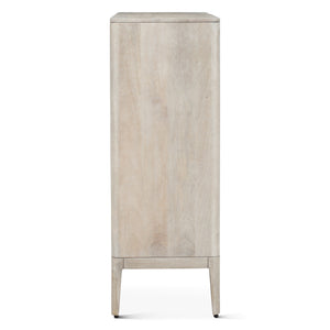 Calabasas Two Door Cabinet in Natural White Cane