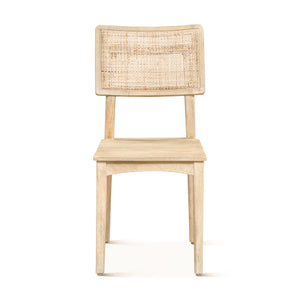 Calabasas Dining Chair in Natural White Finish
