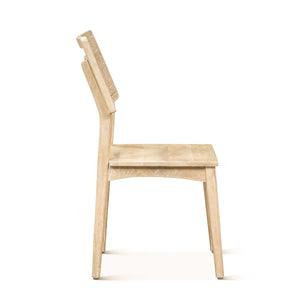 Calabasas Dining Chair in Natural White Finish