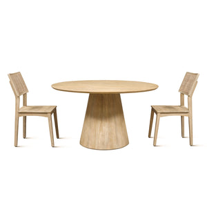 Calabasas 54" Dining Table in Natural White