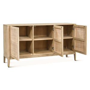 Calabasas 64" Sideboard in Natural White Cane