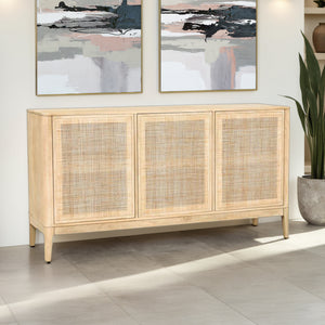 Calabasas 64" Sideboard in Natural White Cane