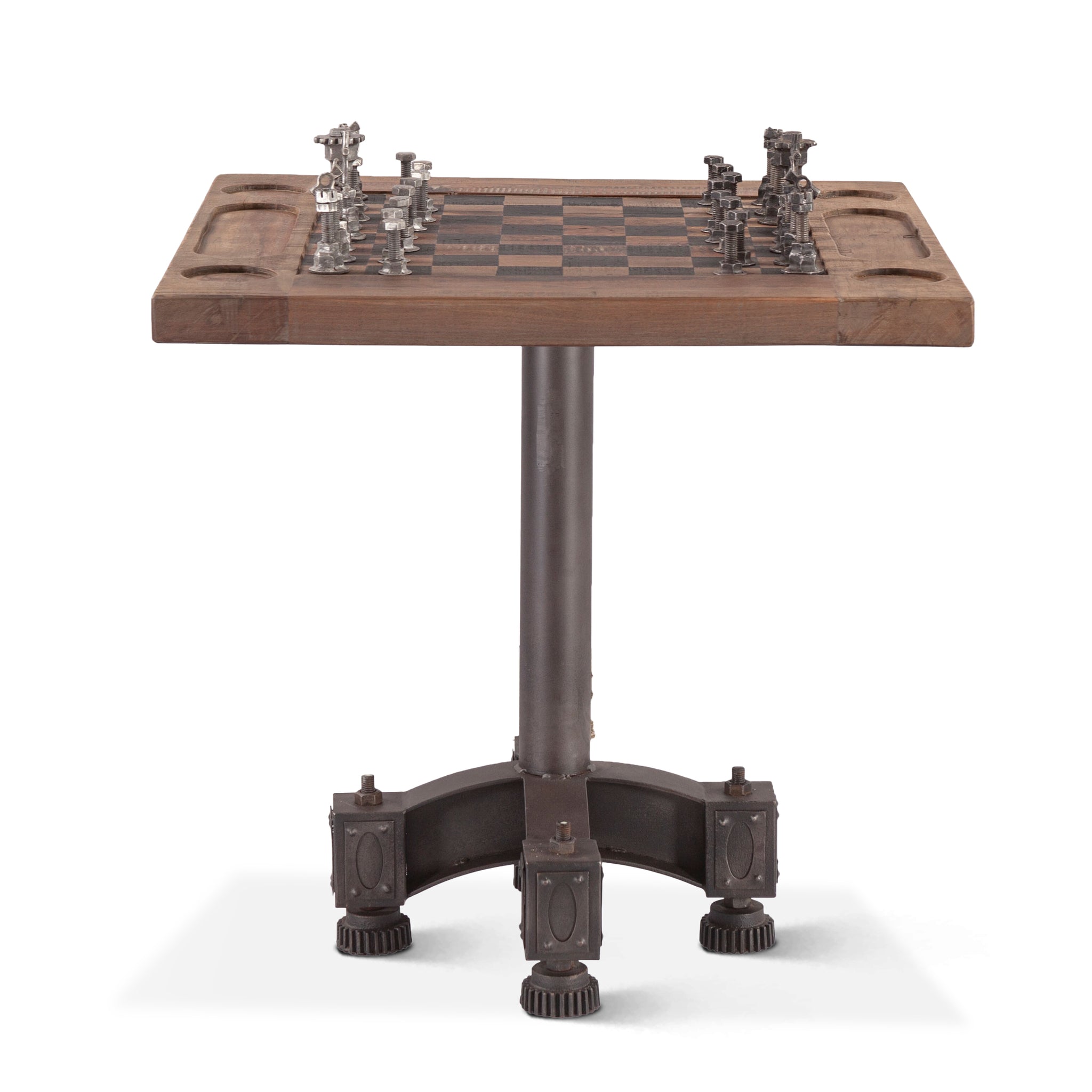Rustic Revival Chess Table