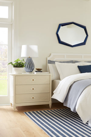 Felicity 3-Drawer End Table, Glazed Whisper White | Felicity Collection | Villa & House