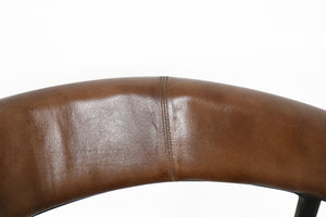 Brisbane Halstead Dining Chair in Chestnut Leather