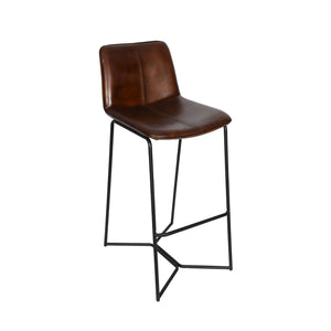 Brisbane Morgan Bar Chair in Hand Washed Chestnut