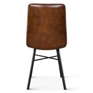 Brisbane Murphy Dining Chair in Chestnut Leather