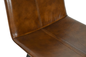 Brisbane Murphy Dining Chair in Chestnut Leather