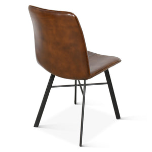 Brisbane Murphy Dining Chair in Chestnut Leather
