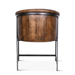 Brisbane Polo Armchair in Antique Whiskey Leather