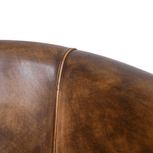 Brisbane Polo Armchair in Antique Whiskey Leather