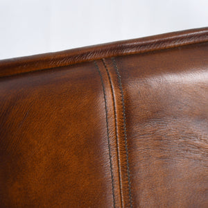 Brisbane Stanley Counter Chair in Hand Washed Chestnut Leather