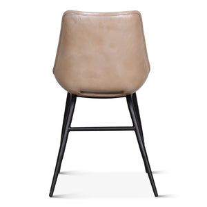 Brisbane Stanley Leather Dining Chair in Dusty Tan