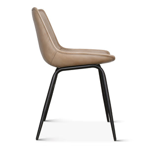 Brisbane Stanley Leather Dining Chair in Dusty Tan