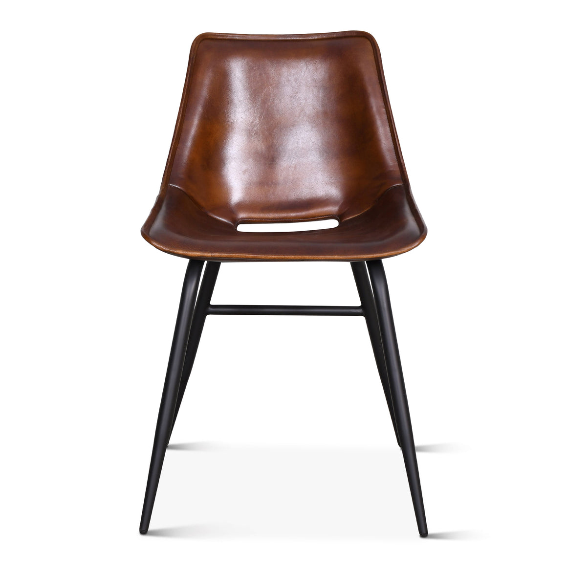 Brisbane Stanley Leather Dining Chair in Antique Whiskey