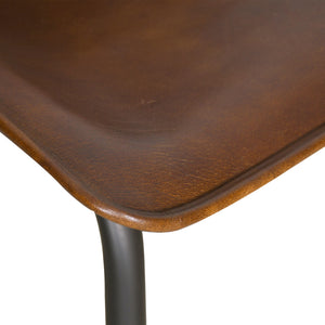 Brisbane Stanley Leather Dining Chair in Antique Whiskey