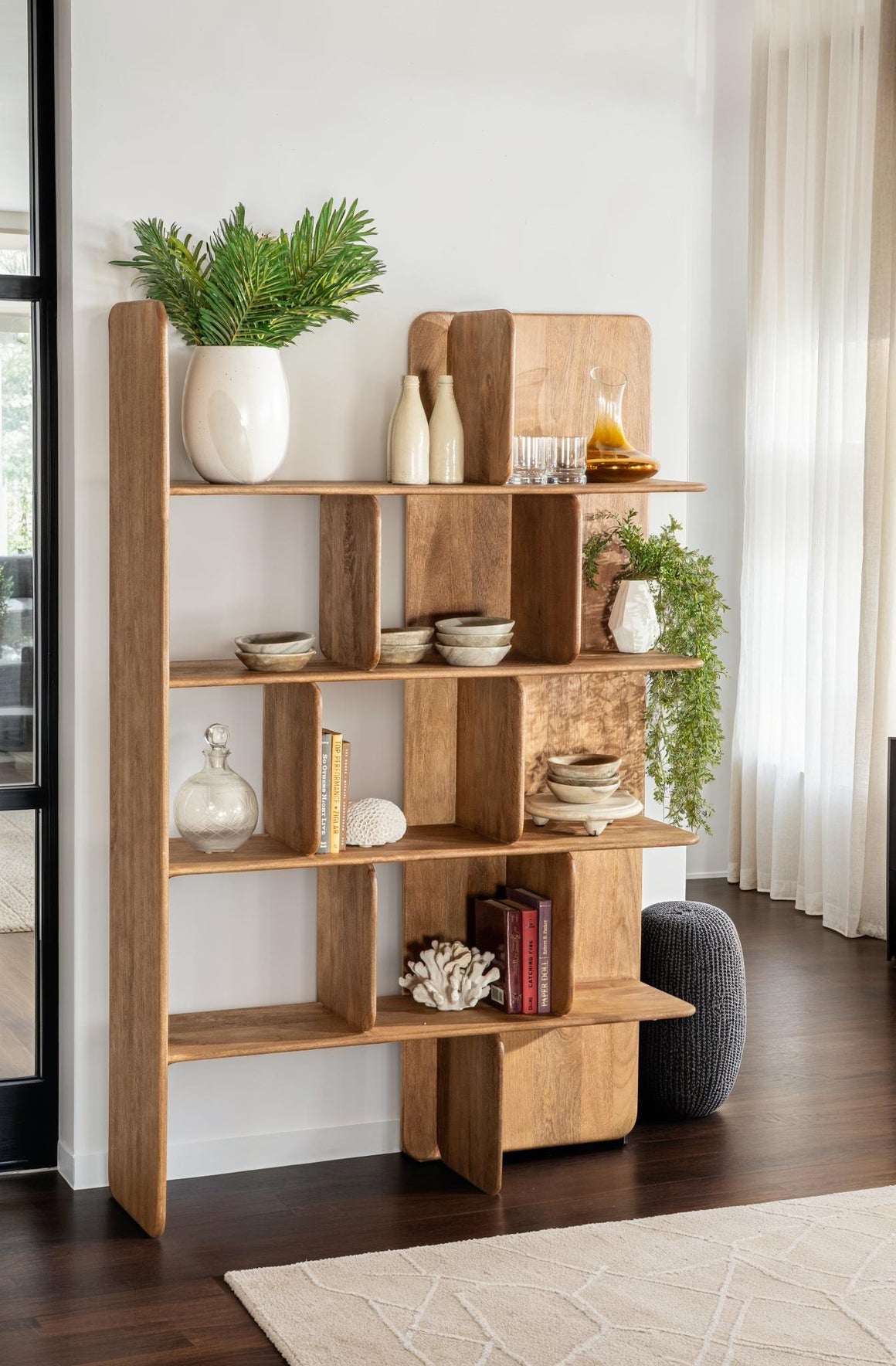 Hawker 48" Bookshelves in Natural Brown