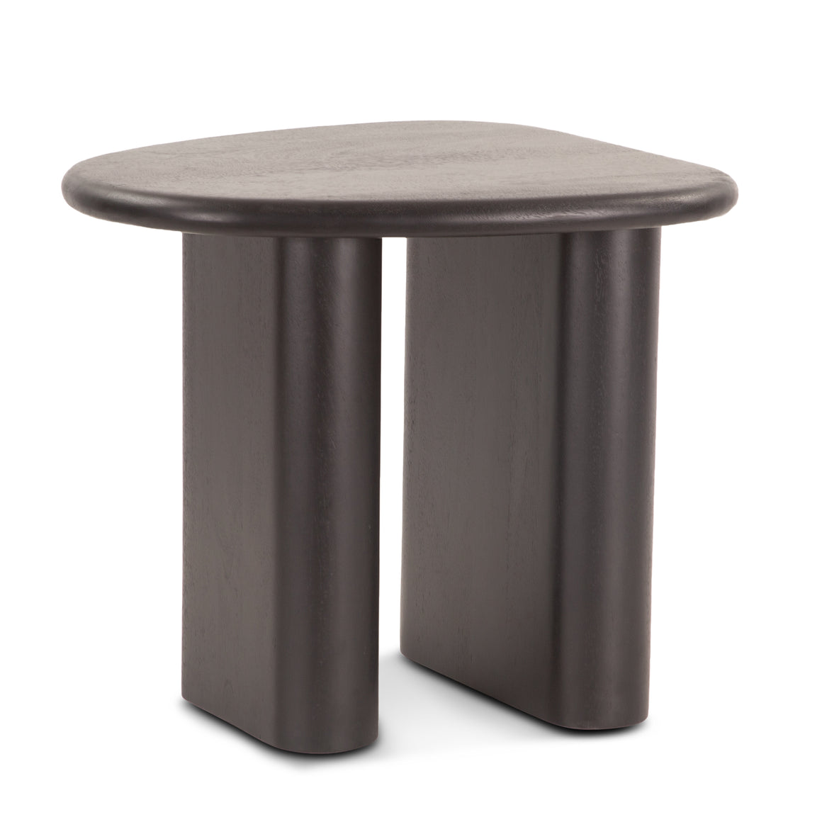 Oslo 26" Side Table in Black Mango Wood