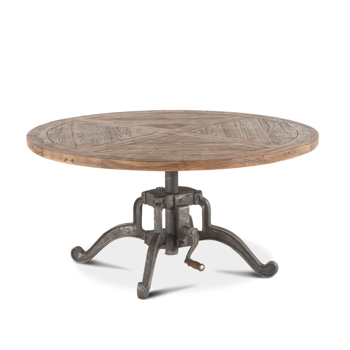 Artezia 42" Height Adjustable Crank Coffee Table in Weathered Teak