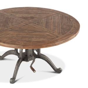 Artezia 42" Height Adjustable Crank Coffee Table in Weathered Teak