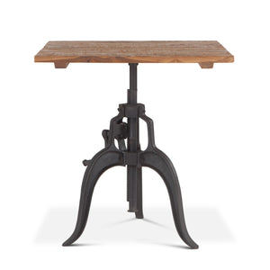 Artezia 30" Height Adjustable Crank Dining Table in Reclaimed Teak
