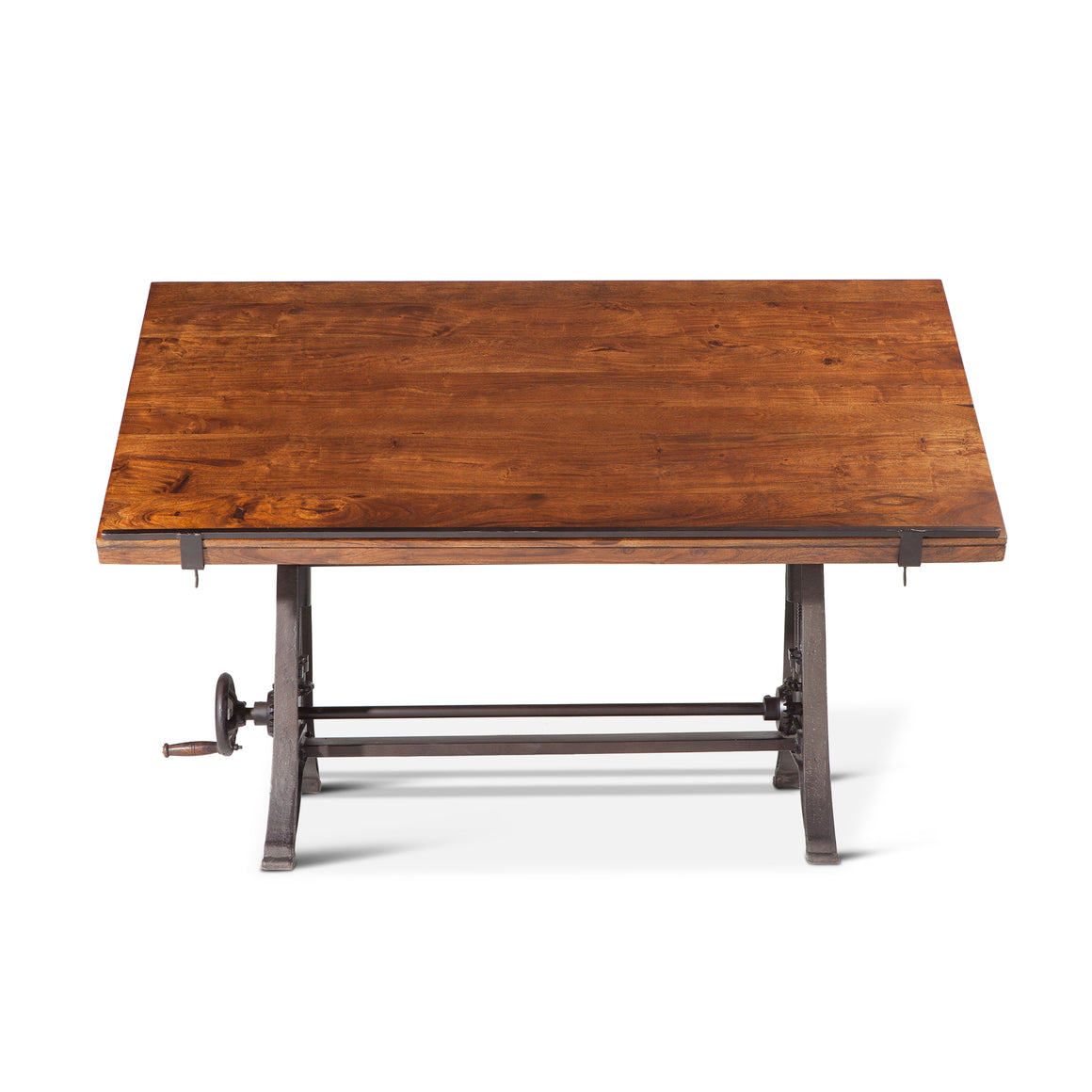 Artezia 62" Drafting Desk with Adjustable Crank in Walnut Finish
