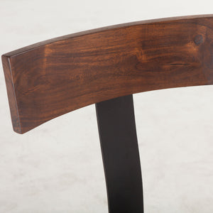 Artezia Height Adjustable Stool in Walnut Finish